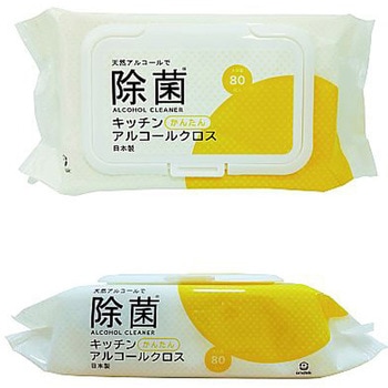 sndek除菌キッチンアルコールクロス 1ケース 80枚×36個入 - 服部製紙