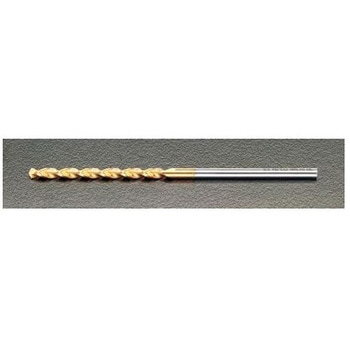 3.4x150mm ロングドリル Tin coat・Co-HSS エスコ