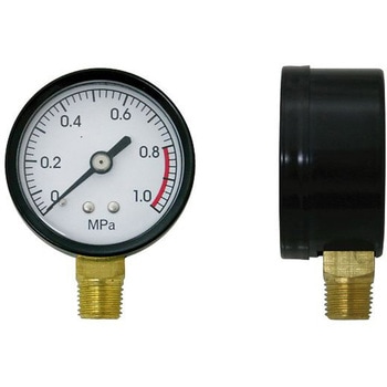 縦型圧力計 0～1.0MPa アズワン