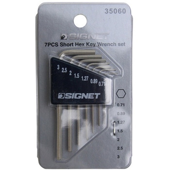 ホルダー付六角棒レンチ7本セット 0.71-3mm SIGNET(シグネット)