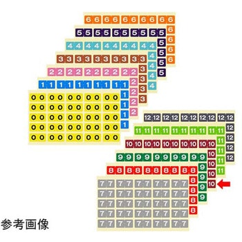 カラーナンバーラベル ラテラル 10シート CNL-Lシリーズ 日本ホップス