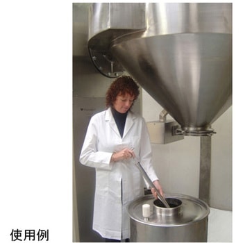 ステンスクレイパーポケットパウダーサンプラー 3ポケット SUS316 90cmL 20mL アズワン