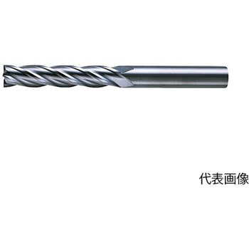 4枚刃センタカット 超硬スクエアエンドミル ロング刃長 L 9mm - 三菱マテリアル