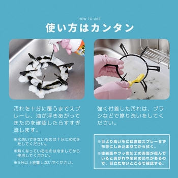 スカッと固着油を落とす泡スプレー キッチンクリーナー剤 アイメディア