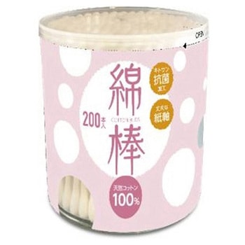 CGM紙軸白綿棒 200本入 CGM