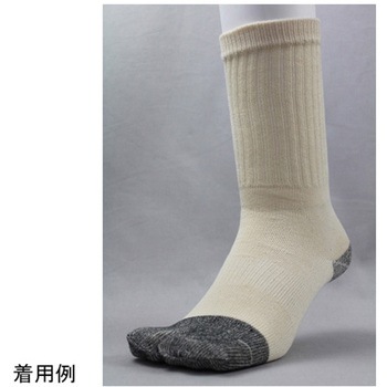 ばつぐんソックス指又キナリ 4足組 FUKUTOKU