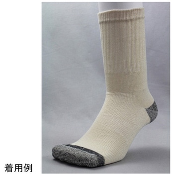 ばつぐんソックス先丸キナリ4足組 福徳産業