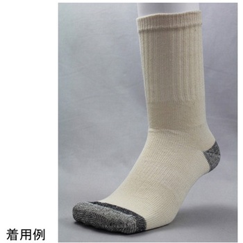 ばつぐんソックス先丸キナリ 4足組 FUKUTOKU(福徳産業)