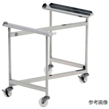 ステンレスZ型キャリー SUS75Φナイロン車2J2JS 640×415×600 テックサス(旧：本庄厨房機器製作所)