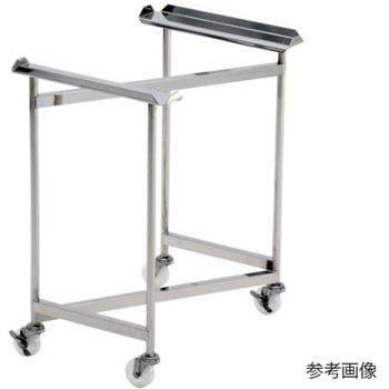ステンレスZ型キャリー SUS75Φナイロン車2J2JS 600×400×750 テックサス(旧：本庄厨房機器製作所)