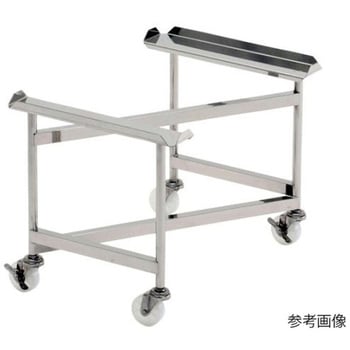ステンレスZ型キャリー SUS75Φナイロン車2J2JS 585×380×450 テックサス(旧：本庄厨房機器製作所)