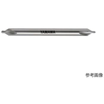 ロングシャンク弱ねじれ溝A形60° センタ穴ドリル CD-SL L150 2X60°X6 - YAMAWA(ヤマワ/弥満和製作所)