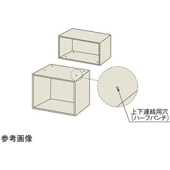 整理戸棚 スチール引違戸 下置き用 三島精器