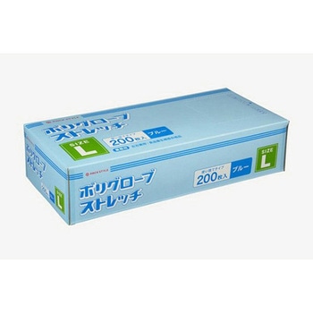 ポリ手袋 青 200枚×20パック入 PackStyle(パックスタイル)
