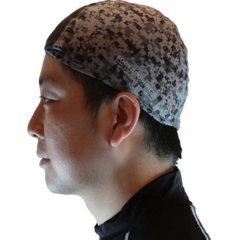 冷感 消臭 パワーストレッチヘッドキャップ 迷彩 - おたふく手袋