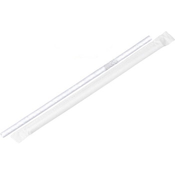 紙フレックスストロー 白 紙完封 6000入 アズワン