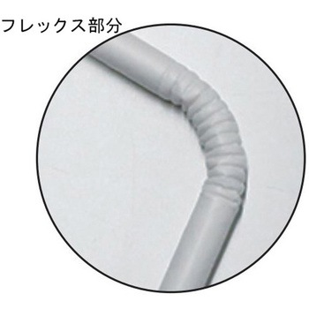 紙フレックスストロー 白 紙完封 6000入 アズワン