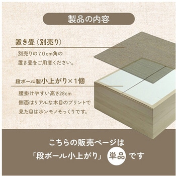 段ボール製小上がり 無地 アズワン