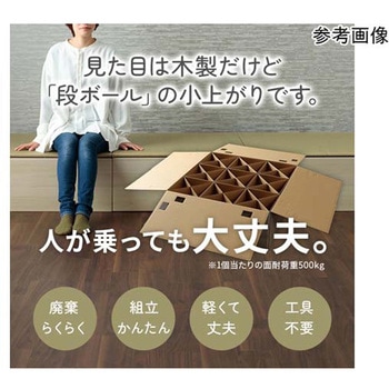 段ボール製小上がり 無地 アズワン