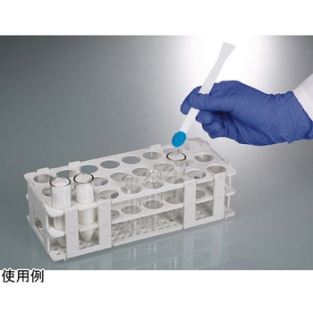 PSディスポヘラ付きスプーン非滅菌タイプ 目安採取量：0.5mL 20個入 - アズワン