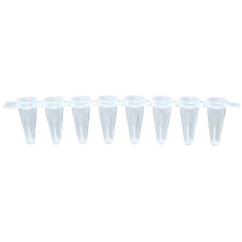 0.1mL 8連PCRチューブ+8連フラットキャップ 120ストリップ/袋 FastGene