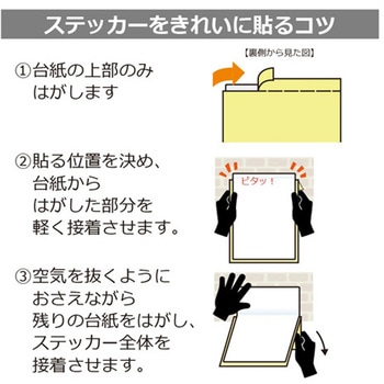床用抗菌ステッカー 指差呼称 止まって 大きな声でヨシ! 1袋 2ラベル入 KALBAS