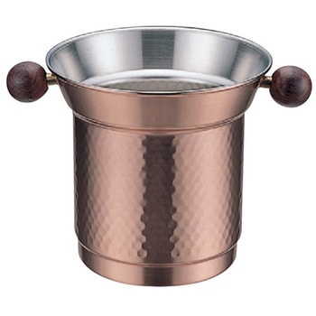 銅シャンパンワインクーラー 槌目入 新光金属