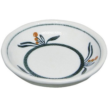 布目花絵3.5深口丸皿 アズワン