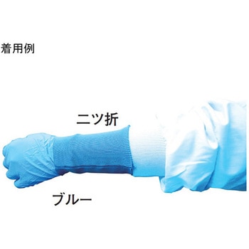 体毛落下防止用フライス 手首用 リストバンド・100枚入 白 アズワン