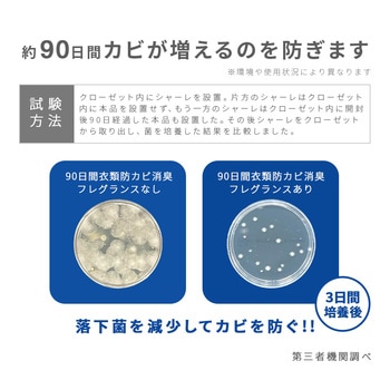 90日間衣類防カビ消臭フレグランス 防カビ剤 置き型 - アイメディア