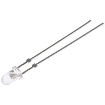 Wurth Elektronik LED， 赤， スルーホール実装， 3 mm 砲弾型 (T-1)， 151033RS03000 WURTH ELEKTRONIK