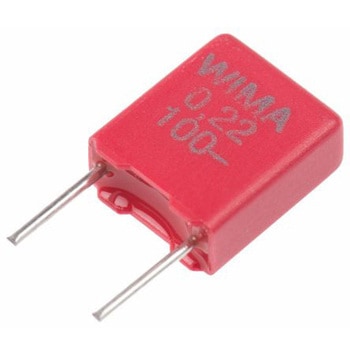 WIMA フィルムコンデンサ，63 V ac， 100 V dc，220nF，±10% WIMA