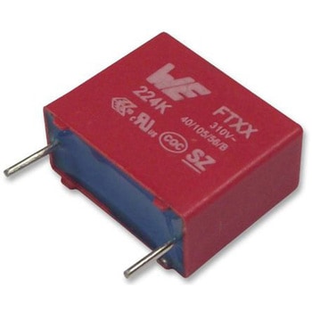 Wurth Elektronik ポリプロピレンフィルムコンデンサ，310V ac，47nF，±10% WURTH ELEKTRONIK
