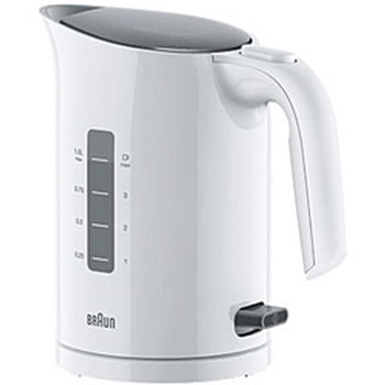 ピュアイーズ 電気ケトル  ホワイト WK304AJ-WK3000WH ブラウン