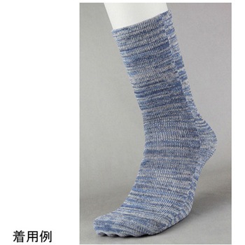 かかとキャッチ先丸モクカラー4足組 - FUKUTOKU(福徳産業)