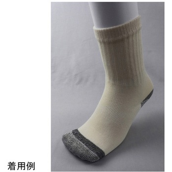 消臭サポーター先丸キナリ 4足組 福徳産業