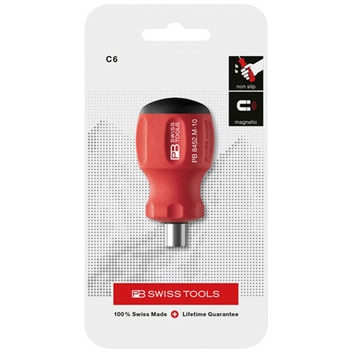 ビットドライバーハンドル 台紙付 全長：65mm PB SWISS TOOLS(ピービースイスツールズ)