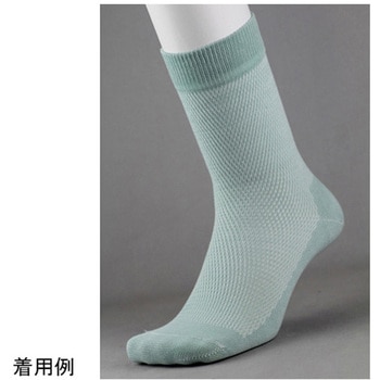 極メッシュ先丸カラー L 4足組 福徳産業