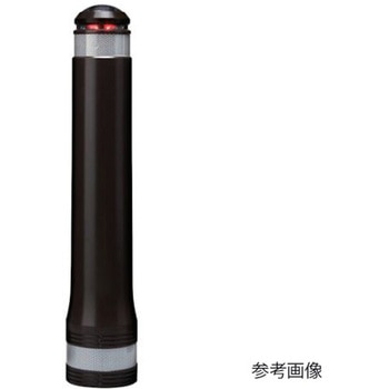 40km/h衝突対応 車両進入防止車止めプロテクトボラードLBSK-11イエロー コンクリート基礎式 アズワン