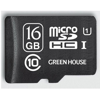 データ復旧サービス付 microSDHCカード UHS-I クラス10 16GB グリーンハウス