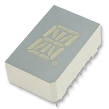 Kingbright LEDディスプレイ， 単桁桁， 赤， 英数字表示器， 16セグメント， PSC05-11SURKWA KINGBRIGHT