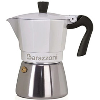 IH/直火 エスプレッソコーヒーメーカー 6カップ LA CAFFETTIERA BIANCA IBRIDA  830005106 BARAZZONI