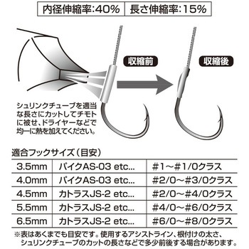 T-3 シュリンクチューブ カツイチ