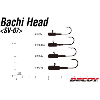 スダチ3キロ 3/0-7g NSブラック SV-67 バチヘッド 1枚(4本) カツイチ 【通販