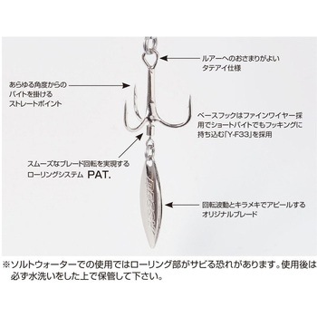 Y-F33BT ブレードトレブル カツイチ
