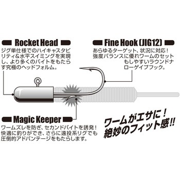 専用ページ　ロケット 6-2.5g Wニッケル SV-70 ロケットマジック 1枚(4本) カツイチ