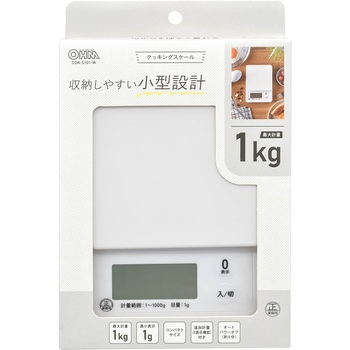 デジタルクッキングスケール 1kg オーム電機
