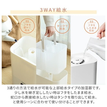 スチームファン式加湿器 容量 4L - YAMAZEN(山善)