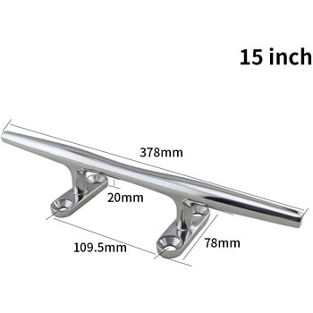 クリート ステンレスSUS316 370mm トップウォーター