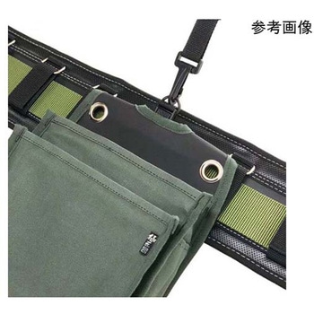 極匠 小型腰袋 2段 ブラック ベストツール